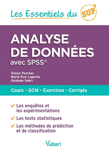 Analyse de données avec SPSS : cours, QCM, exercices, corrigés
