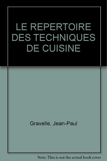 Le répertoire des techniques de cuisine