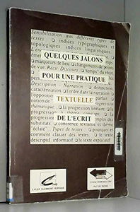Quelques jalons pour une pratique textuelle de l'écrit