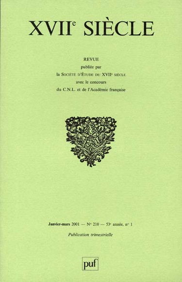 Dix-septième siècle, n° 210