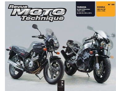 Revue Moto Technique 88.5 YAMAHA XJ 600 (1992 à 2001) et HONDA CBR 900 (1992 à 1999) ETAI