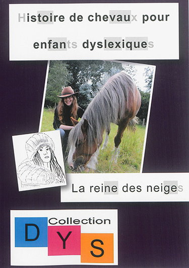 Couverture de Histoire de chevaux pour enfants dyslexiques. La reine des neiges