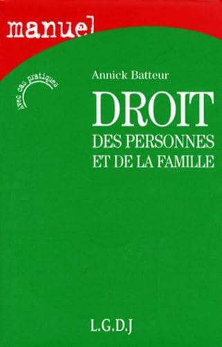 Droit des personnes et de la famille