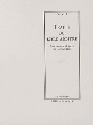 Traité du libre arbitre
