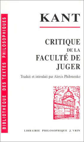 Critique de la faculté de juger