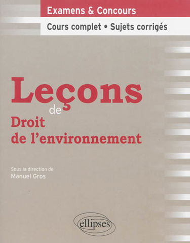 Leçons de droit de l'environnement