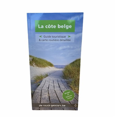 Couverture de La côte belge : guide touristique & carte routière détaillée : Bruges et Damme inclus par Collectif