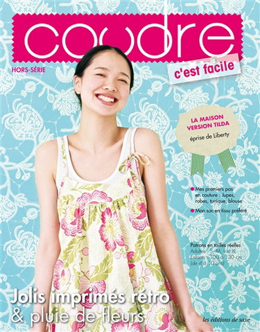 Couverture de Coudre c'est facile, hors-série. Jolis imprimés rétro & pluie de fleurs