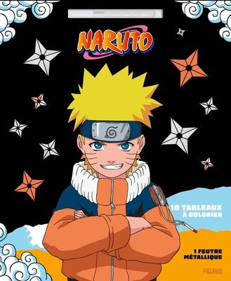 Couverture de Naruto : tableaux à colorier par Collectif