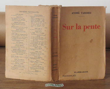 Sur la pente - flammarion 1935