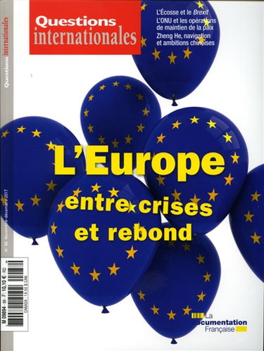 Couverture de Questions internationales, n° 88. L'Europe : entre crises et rebond par La Documentation française