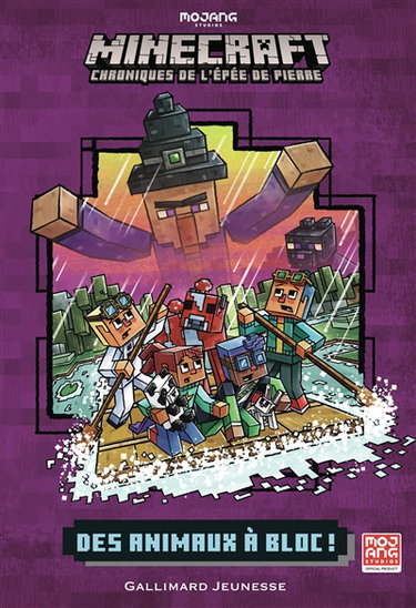 Couverture de Minecraft : chroniques de l'épée de pierre. Vol. 3. Des animaux à bloc !