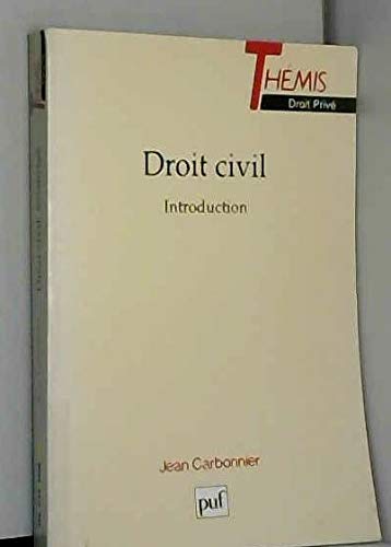 Droit civil introduction
