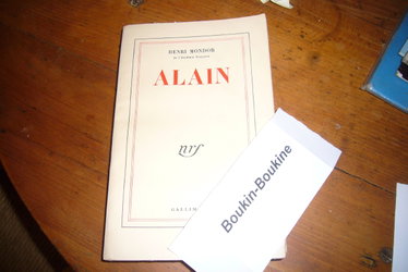 Couverture de Henri Mondor,... Alain : Souvenirs, pages inédites, Lettre esice sur le sujet du coeur et de l'esprit