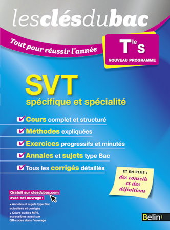 SVT terminale S, spécifique et spécialité : nouveau programme