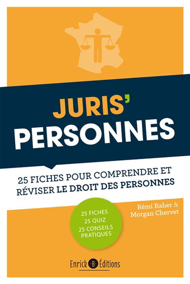 Juris' personnes : 25 fiches pour comprendre et réviser le droit des personnes