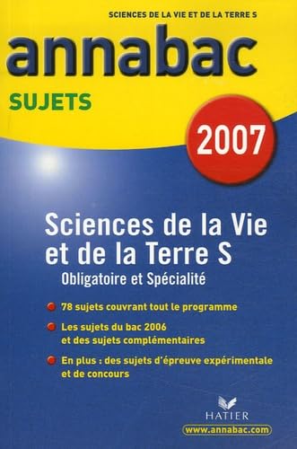 Sciences de la vie et de la Terre S: Sujets 2007