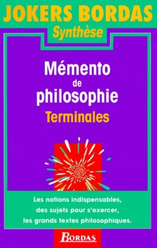 703 MEMENTO PHILOSOPHIE NP (Ancienne Edition)