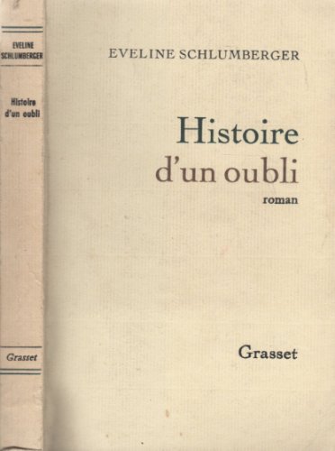 Couverture de Histoire d'un oubli