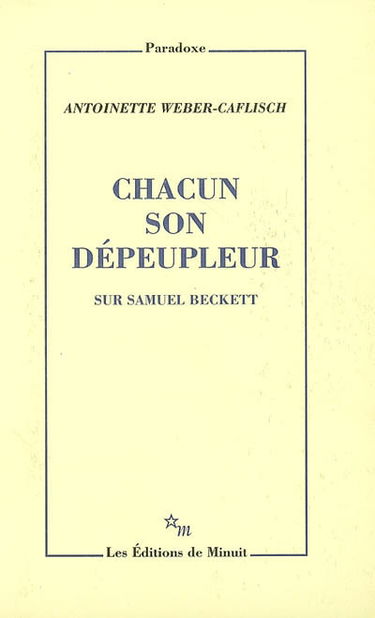Chacun son dépeupleur : sur Samuel Beckett