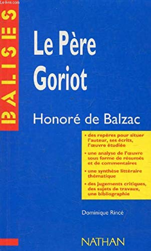 Le père Goriot, Balzac