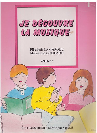 Couverture de Je découvre la musique vol.1 cahier