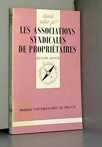 Les Associations syndicales de propriétaires