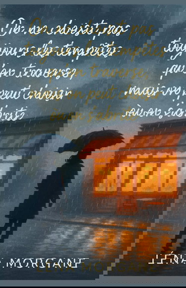 On ne choisit pas toujours les tempêtes qu’on traverse, mais on peut choisir où on s’abrite: Une romance feel-good émouvante et pleine de lumière, pour croire en l’amour même dans la fragilité.