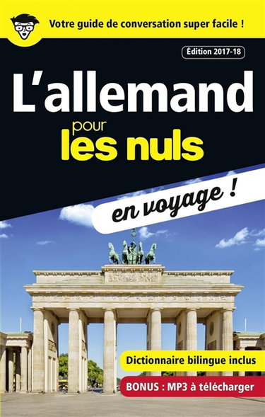 Couverture de L'allemand pour les nuls en voyage !