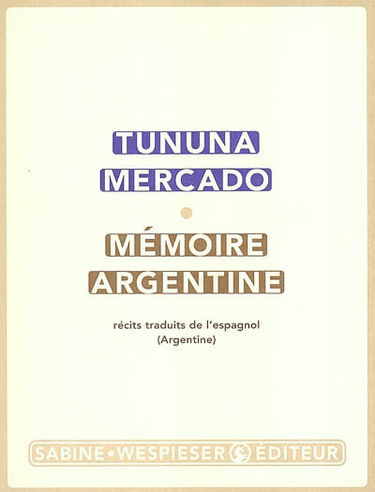 Mémoire argentine