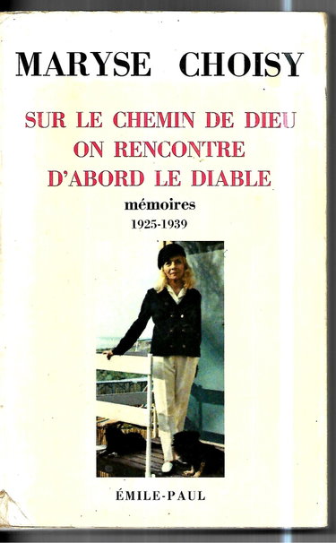 Couverture de Maryse choisy - Sur le chemin de dieu on rencontre d abord le diable
