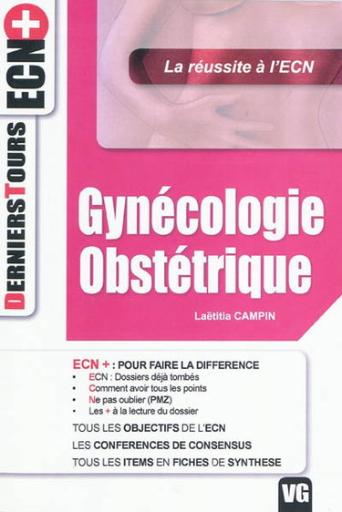 Couverture de Gynécologie obstétrique : la réussite à l'ECN