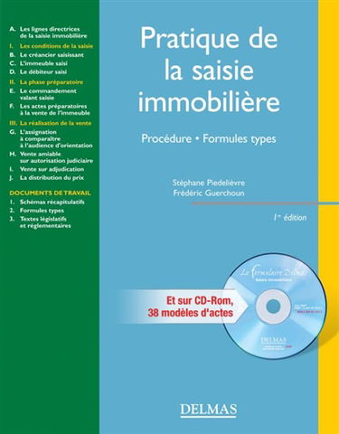 Pratique de la saisie immobilière : procédure, formules types