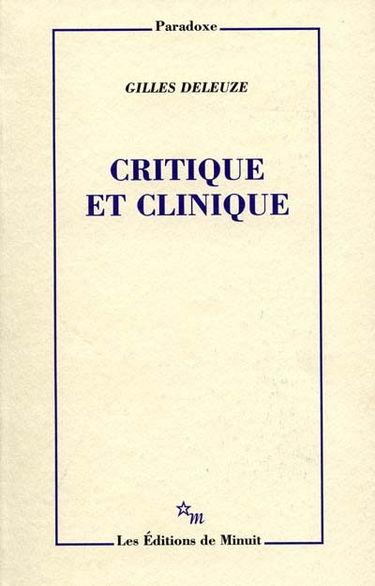 Critique et clinique