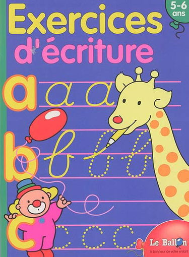Exercices d'écriture : 5-6 ans