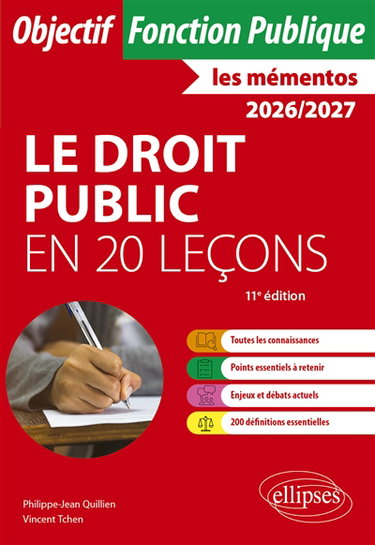 Le droit public en 20 leçons : 2026-2027