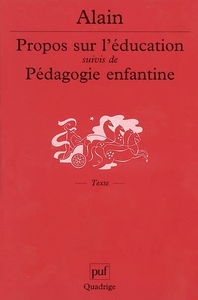 Propos sur l'éducation. Pédagogie enfantine