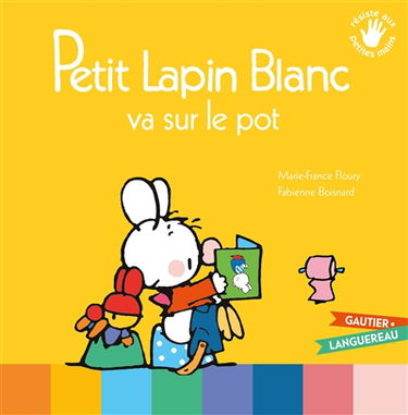 Petit Lapin blanc va sur le pot