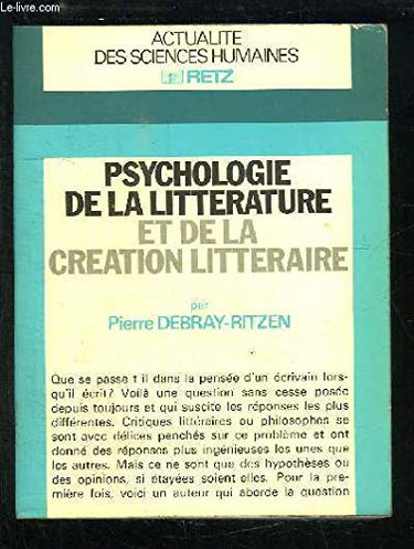 Couverture de Psychologie de la littérature et de la création littéraire
