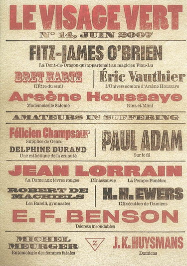 Visage vert (Le), n° 14. Amateurs in suffering