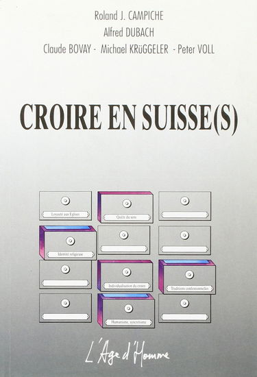 Croire en Suisse(s) : analyse des résultats de l'enquête menée en 1988-1989 sur la religion des Suisses