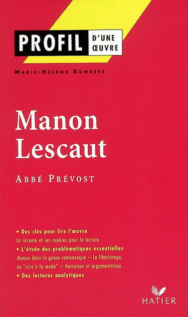 Manon Lescaut (1731), abbé Prévost