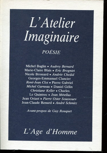L'Atelier imaginaire 1990 : poèmes et réflexions