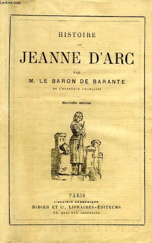 Couverture de HISTOIRE DE JEANNE D'ARC