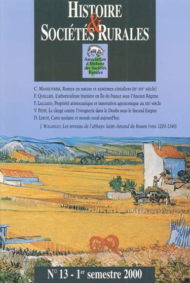 Histoire & sociétés rurales, n° 13