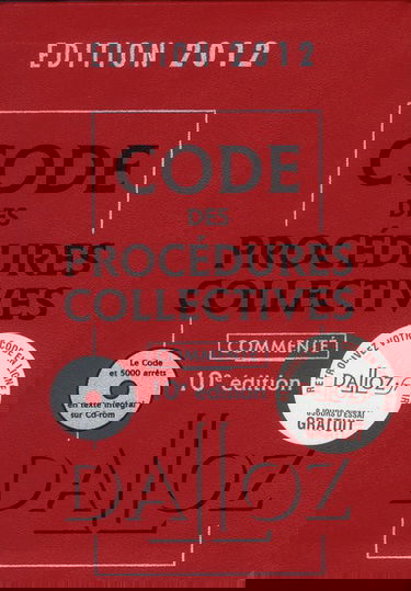 Code des procédures collectives 2012, commenté