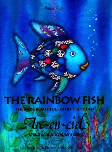 Couverture de Arc-en-ciel : le plus beau poisson des océans. The rainbow fish : the most beautiful fish in the ocean