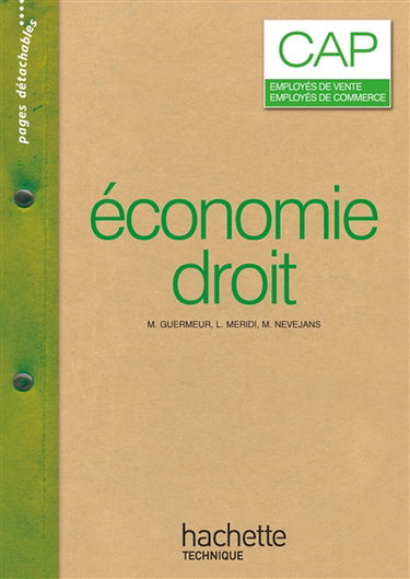 Economie, droit CAP employés de vente, employés de commerce