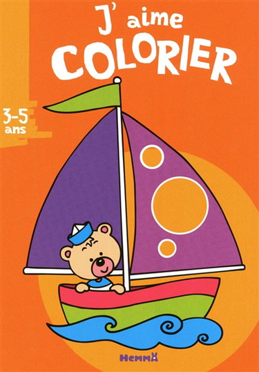 J'aime colorier, 3-5 ans : bateau
