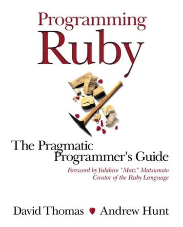 Couverture de Programming Ruby: The Pragmatic Programmer's Guide par Thomas David
